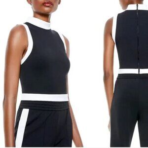 Alice + Olivia Tops Colorblock Crop Tank Top Medium New with tags